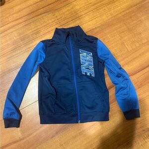 Nike Navy and Royal Blue Zip-Up Jacket